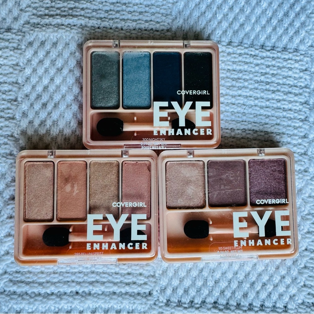 COVERGIRL Eye Enhancer  3-Kit and 4-Kit Night Sky, Bellini Spritz,  Sweet Plum.